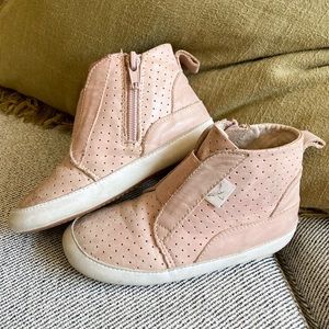 Little love bug blush pink Kailee high top sneaker 10 3T